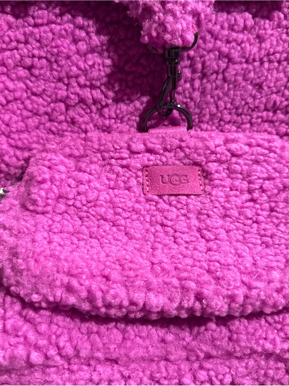 UGG women’s Pink Sherpa Backpack
